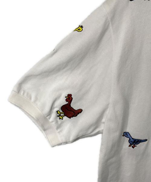 PALACE（パレス）PALACE (パレス) ANIMALS POLO / ポロシャツ ホワイト サイズ:Lの古着・服飾アイテム