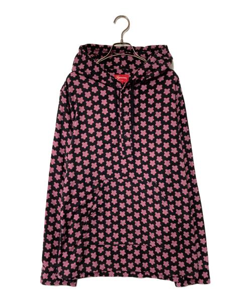 SUPREME（シュプリーム）Supreme (シュプリーム) Hooded Flower Flannel Shirt ブラック×ピンク サイズ:Ｍの古着・服飾アイテム