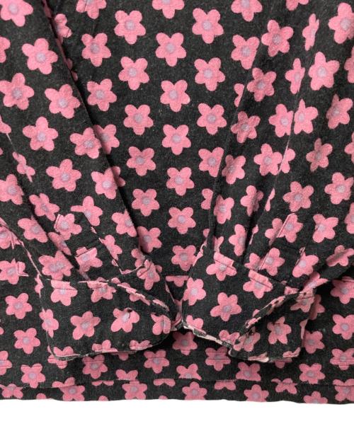 SUPREME（シュプリーム）Supreme (シュプリーム) Hooded Flower Flannel Shirt ブラック×ピンク サイズ:Ｍの古着・服飾アイテム