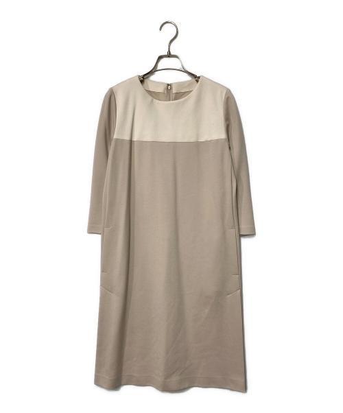 Leilian（レリアン）Leilian (レリアン) カットソーワンピース ベージュ サイズ:9の古着・服飾アイテム