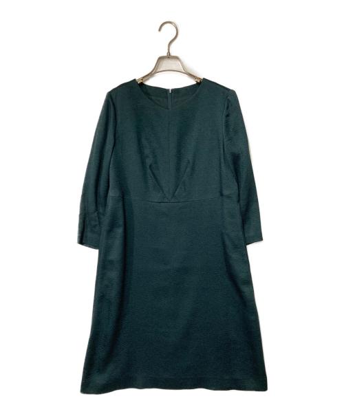 Leilian（レリアン）Leilian (レリアン) ブラウスワンピース グリーン サイズ:SIZE 7の古着・服飾アイテム