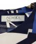 中古・古着 NEMIKA (ネミカ) NEMIKA 総柄ワンピース ネイビー×ブルー  ネイビー×ブルー サイズ:9：5000円
