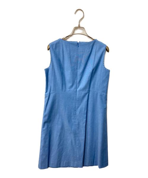 Leilian（レリアン）Leilian (レリアン) ノースリーブワンピース ブルー サイズ:7の古着・服飾アイテム