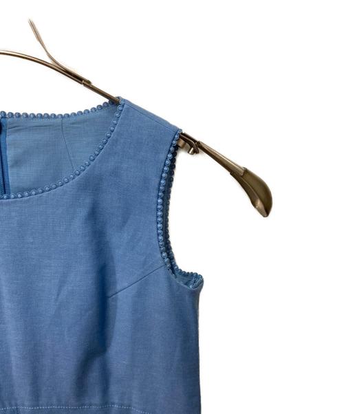 Leilian（レリアン）Leilian (レリアン) ノースリーブワンピース ブルー サイズ:7の古着・服飾アイテム
