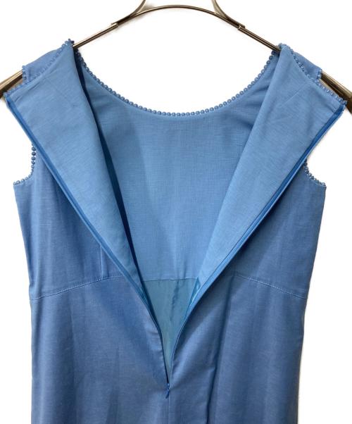 Leilian（レリアン）Leilian (レリアン) ノースリーブワンピース ブルー サイズ:7の古着・服飾アイテム