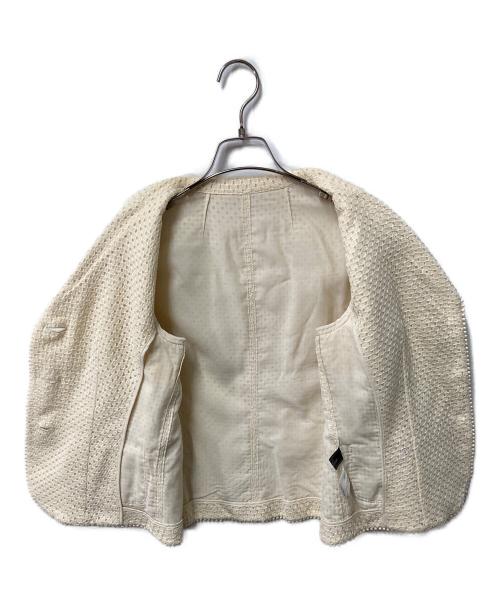 Leilian（レリアン）LEILIAN (レリアン) カットワークジャケット アイボリー サイズ:9の古着・服飾アイテム