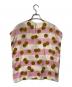 CELINE (セリーヌ) 総柄シルクブラウス ホワイト×ピンク サイズ:42：9000円