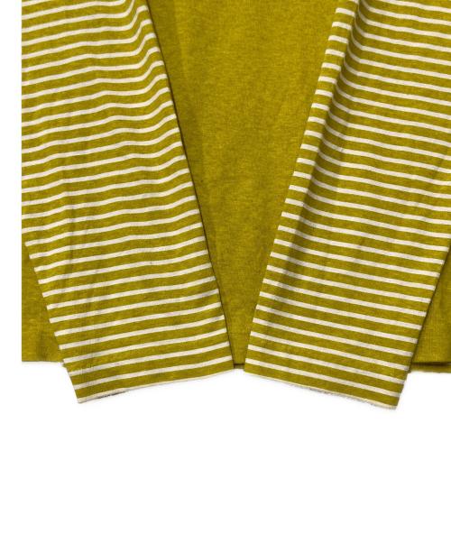 STONE ISLAND（ストーンアイランド）STONE ISLAND (ストーンアイランド) MARINA プリント ボーダーカットソー イエロー サイズ:Mの古着・服飾アイテム