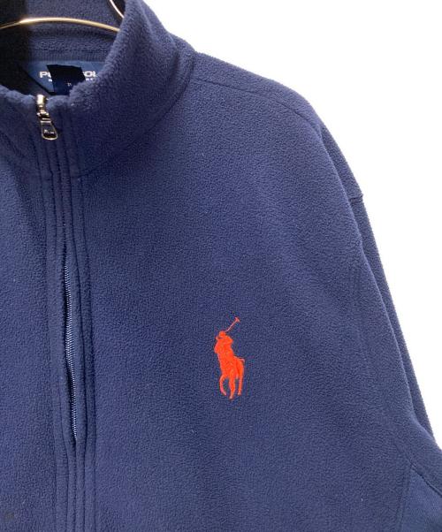 POLO GOLF（ポロ ゴルフ）POLO GOLF (ポロ ゴルフ) ポニー刺繍フリースジャケット ネイビー サイズ:LLの古着・服飾アイテム