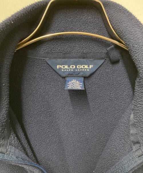 POLO GOLF（ポロ ゴルフ）POLO GOLF (ポロ ゴルフ) ポニー刺繍フリースジャケット ネイビー サイズ:LLの古着・服飾アイテム