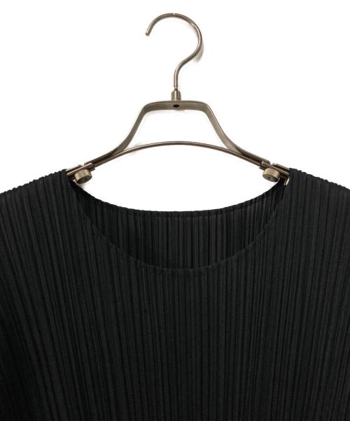 PLEATS PLEASE（プリーツプリーズ）PLEATS PLEASE (プリーツプリーズ) プリーツカットソー ブラック サイズ:3の古着・服飾アイテム