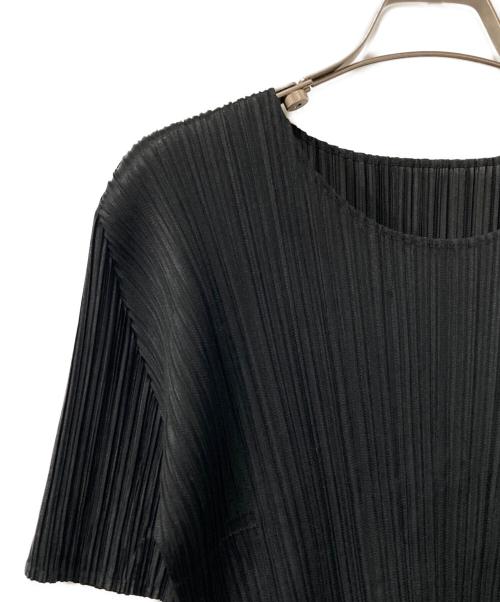PLEATS PLEASE（プリーツプリーズ）PLEATS PLEASE (プリーツプリーズ) プリーツカットソー ブラック サイズ:3の古着・服飾アイテム