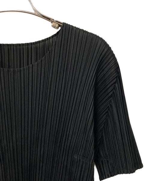 PLEATS PLEASE（プリーツプリーズ）PLEATS PLEASE (プリーツプリーズ) プリーツカットソー ブラック サイズ:3の古着・服飾アイテム