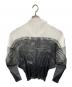 ISSEY MIYAKE (イッセイミヤケ) バイカラープリーツブラウス ブラック×ホワイト サイズ:3：30000円