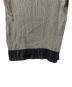 中古・古着 ISSEY MIYAKE FETE (イッセイミヤケフェット) ハイネックプリーツカットソー グレー×ブラック サイズ:3：20000円