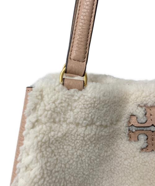 TORY BURCH（トリーバーチ）TORY BURCH (トリーバーチ) マクグロウ シアリング キャリーオール ピンク×ホワイトの古着・服飾アイテム