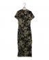 LAUREN RALPH LAUREN (ローレン ラルフ ローレン) ロングワンピース ブラック×ベージュ サイズ:S：4000円