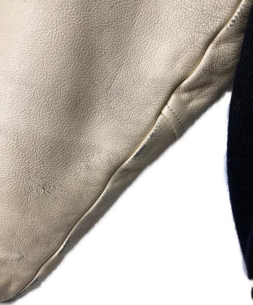 NIKE（ナイキ）NIKE (ナイキ) AIR JORDAN VARSITY JACKET ブラック×ベージュ サイズ:Lの古着・服飾アイテム