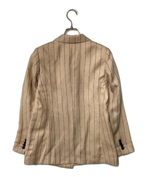MACPHEE（マカフィー）MACPHEE (マカフィー) ダブルカバーリネン ダブルブレストジャケット ベージュ サイズ:34の古着・服飾アイテム