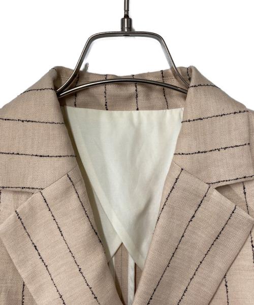 MACPHEE（マカフィー）MACPHEE (マカフィー) ダブルカバーリネン ダブルブレストジャケット ベージュ サイズ:34の古着・服飾アイテム