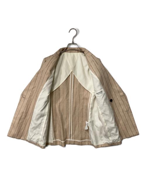 MACPHEE（マカフィー）MACPHEE (マカフィー) ダブルカバーリネン ダブルブレストジャケット ベージュ サイズ:34の古着・服飾アイテム