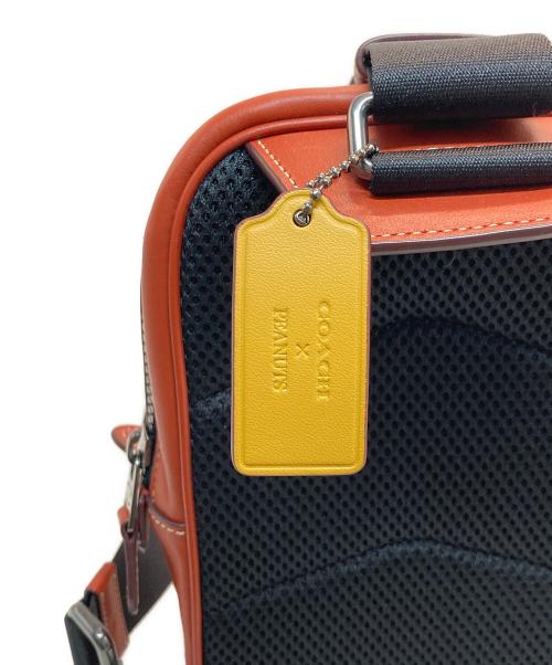 COACH（コーチ）COACH (コーチ) PEANUTS (ピーナッツ) ラック パック 14・シグネチャー・スヌーピー ウッドストック ブラウンの古着・服飾アイテム