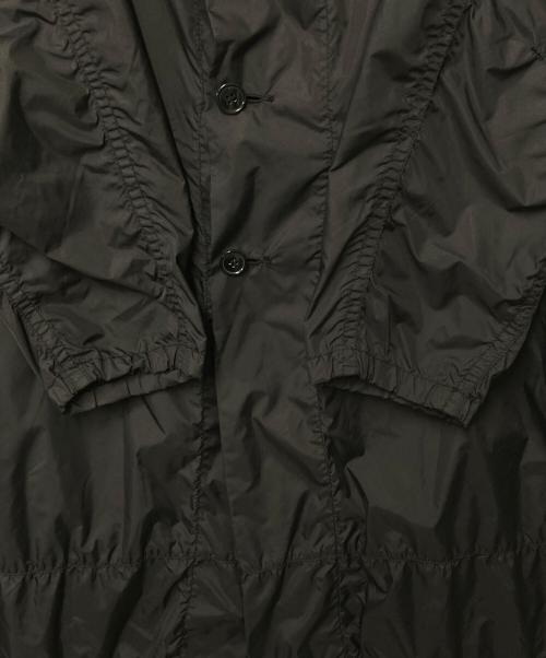 COMME des GARCONS（コムデギャルソン）COMME des GARCONS (コムデギャルソン) ナイロンノーカラーコート ブラック サイズ:Sの古着・服飾アイテム
