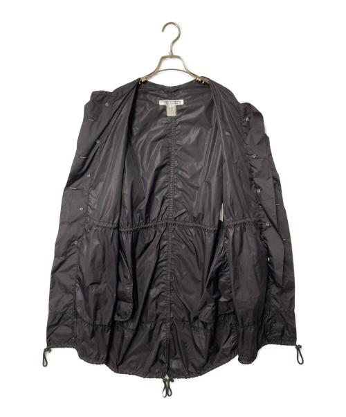 COMME des GARCONS（コムデギャルソン）COMME des GARCONS (コムデギャルソン) ナイロンノーカラーコート ブラック サイズ:Sの古着・服飾アイテム
