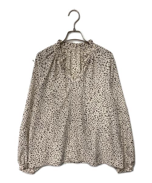 martinique（マルティニーク）martinique (マルティニーク) martinique 総柄ブラウス ベージュ ベージュ サイズ:FREEの古着・服飾アイテム