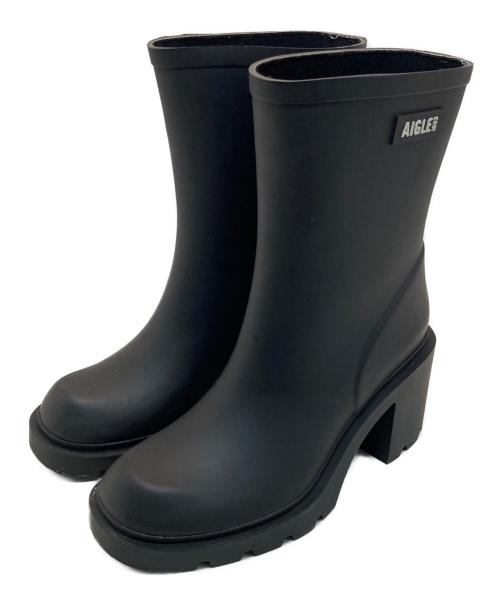 AIGLE（エーグル）AIGLE (エーグル) モンソーラバーブーツ ブラック サイズ:36の古着・服飾アイテム