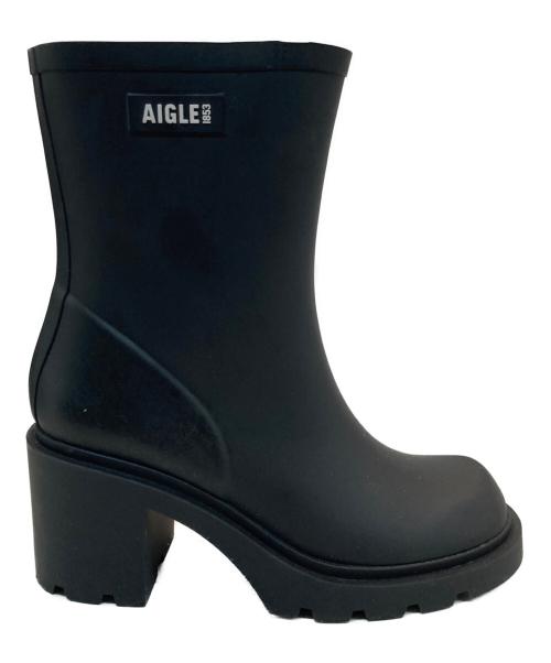 AIGLE（エーグル）AIGLE (エーグル) モンソーラバーブーツ ブラック サイズ:36の古着・服飾アイテム