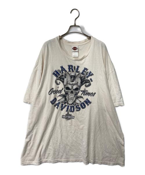 HARLEY-DAVIDSON（ハーレーダビッドソン）HARLEY-DAVIDSON (ハーレーダビッドソン) プリントTシャツ ホワイト サイズ:4XLの古着・服飾アイテム