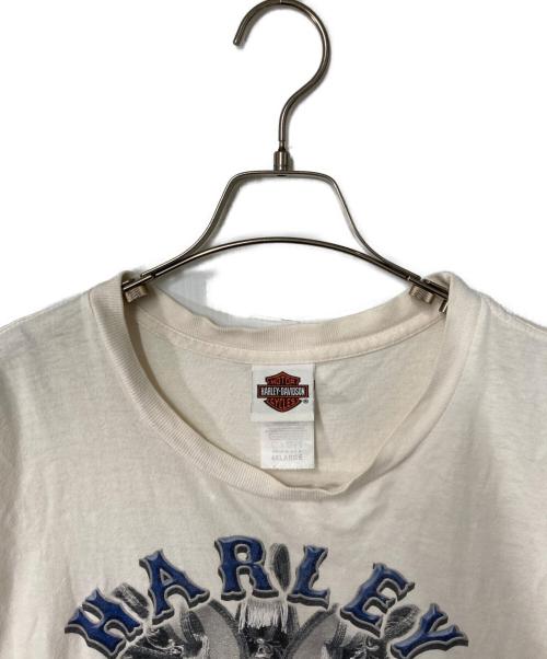 HARLEY-DAVIDSON（ハーレーダビッドソン）HARLEY-DAVIDSON (ハーレーダビッドソン) プリントTシャツ ホワイト サイズ:4XLの古着・服飾アイテム