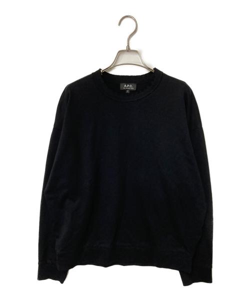 A.P.C.（アーペーセー）A.P.C. (アーペーセー) クルーネックスウェット ブラック サイズ:Sの古着・服飾アイテム