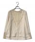 LOKITHO（ロキト）の古着「Laced v neck top」｜ベージュ