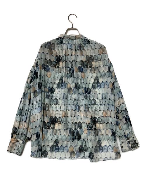 1er Arrondissement（プルミエ アロンディスモン）1er Arrondissement (プルミエ アロンディスモン) 総柄ブラウス ブルー サイズ:Freeの古着・服飾アイテム