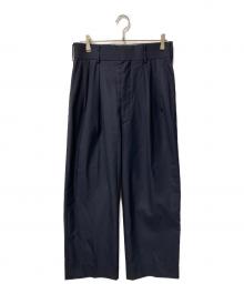 J.PRESS×digawel（ジェイプレス×ディガウェル）の古着「CRST 2タックパンツ」｜ネイビー