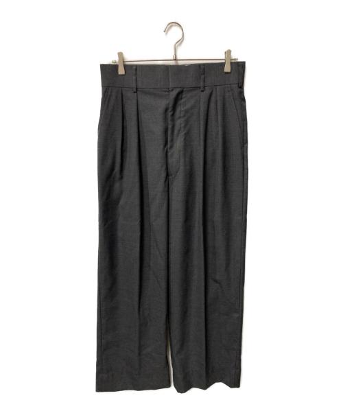 J.PRESS（ジェイプレス）J.PRESS (ジェイプレス) digawel (ディガウェル) CRST 2タックパンツ グレー サイズ:2の古着・服飾アイテム