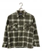PENDLETONペンドルトン）の古着「60’s ウールチェックシャツ」｜ベージュ×オリーブ