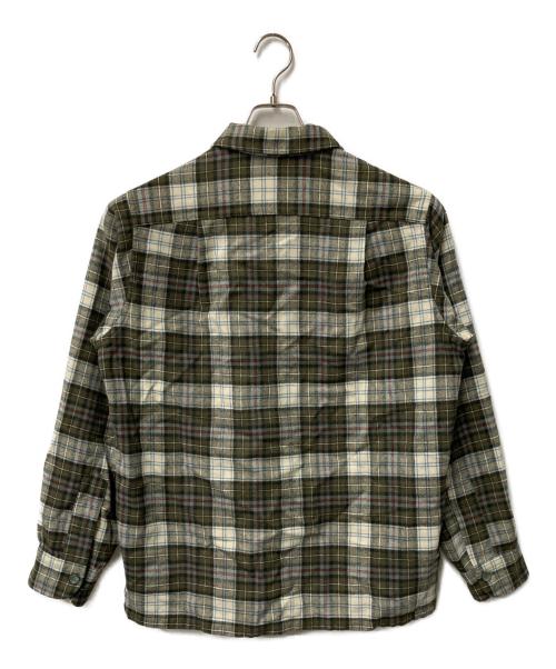 PENDLETON（ペンドルトン）PENDLETON (ペンドルトン) 60’s ウールチェックシャツ ベージュ×オリーブ サイズ:Ｍの古着・服飾アイテム