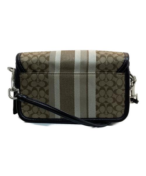 COACH（コーチ）COACH (コーチ) シグネチャーショルダーバッグ ブラウン×ベージュの古着・服飾アイテム