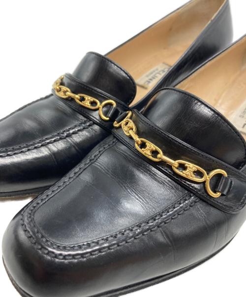 CELINE（セリーヌ）CELINE (セリーヌ) ヒールビットローファー ブラック サイズ:36 1/2の古着・服飾アイテム