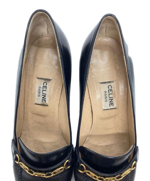 CELINE（セリーヌ）CELINE (セリーヌ) ヒールビットローファー ブラック サイズ:36 1/2の古着・服飾アイテム