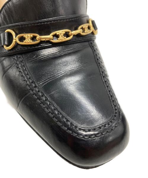 CELINE（セリーヌ）CELINE (セリーヌ) ヒールビットローファー ブラック サイズ:36 1/2の古着・服飾アイテム