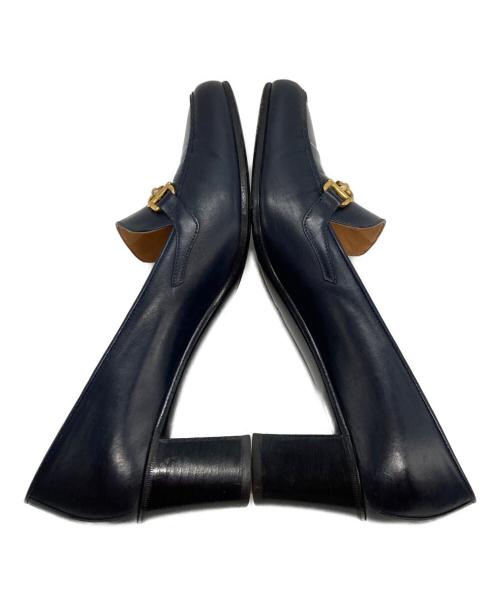 CELINE（セリーヌ）CELINE (セリーヌ) トリオンフビットローファー ネイビー サイズ:37の古着・服飾アイテム