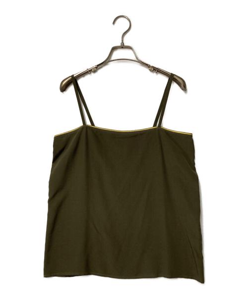 GUCCI（グッチ）GUCCI (グッチ) シルクキャミソール カーキ サイズ:42の古着・服飾アイテム