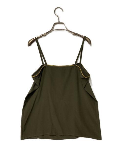 GUCCI（グッチ）GUCCI (グッチ) シルクキャミソール カーキ サイズ:42の古着・服飾アイテム