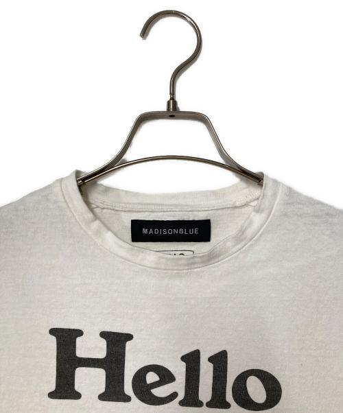 MADISON BLUE（マディソンブルー）MADISON BLUE (マディソンブルー) HELLO TEE ホワイト サイズ:01の古着・服飾アイテム