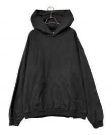 LOS ANGELES APPAREL（ロサンゼルスアパレル）の古着「プルオーバーパーカー」｜ブラック