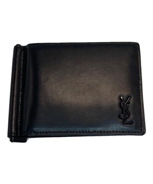 Saint Laurent Paris（サンローランパリ）Saint Laurent Paris (サンローランパリ) タイニーカサンドラビルクリップウォレット ブラックの古着・服飾アイテム